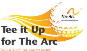 Tee it Up for The Arc golf logo